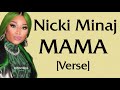 Nicki minaj  mama verse  lyrics ended up at her own burial