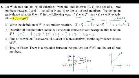 Equivalence Classes, Transversals, and Quotient Sets, Superquiz 1 Problem 6