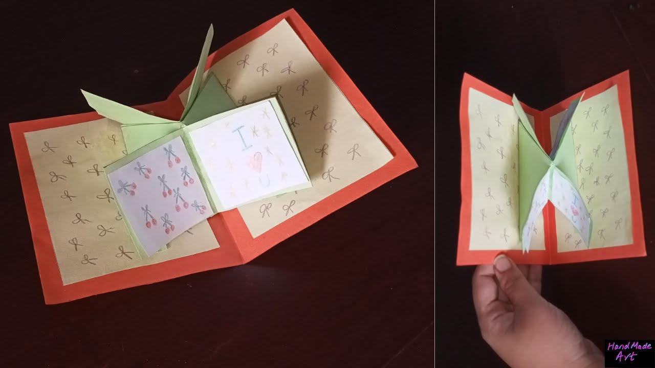 Swing Pop Up Card Making | how to make swing pop card - YouTube
