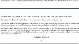 Maniac Magee Chapter 17 Part 2