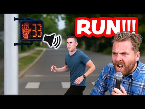Crosswalk Speaker Screams At People!