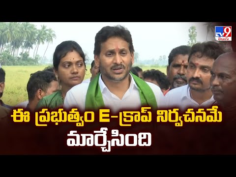 ఈ ప్రభుత్వం E-క్రాప్ నిర్వచనమే మార్చేసింది : YS Jagan - TV9 - TV9