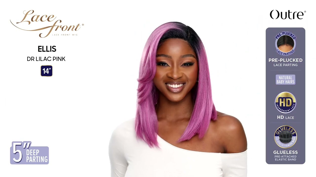Lilac Beauty LaceFront Wig 22-26 inches!! Lavender Purple Human Hair Lace Front Wig - Etsy main image 3