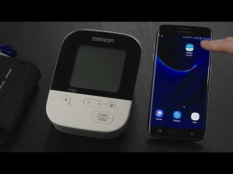 OMRON connect US/CAN App Samsung Galaxy S7 Edge Pairing Instructional Video