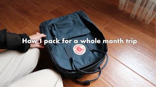 packing for a solo trip — Indonesia