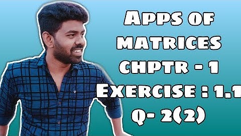 12th Class | Applications of Matrices and Determinants| Exercise - 1.1 | Question 2 (ii) | Augustin