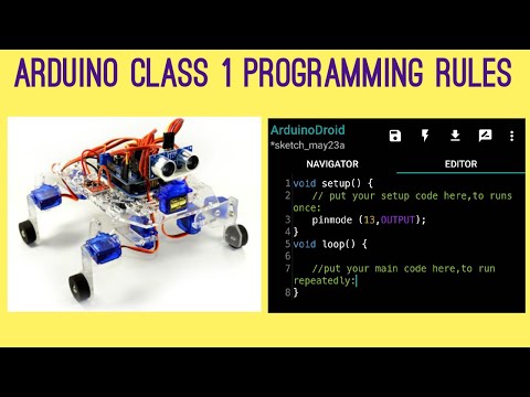 Arduino class 1 programming Rules in tamil