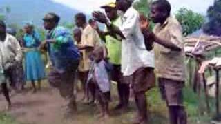 Pygmy People singing and dancing