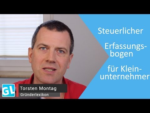 Fragebogen vom Finanzamt für Kleinunternehmer selber ausfüllen #Erfassungsbogen