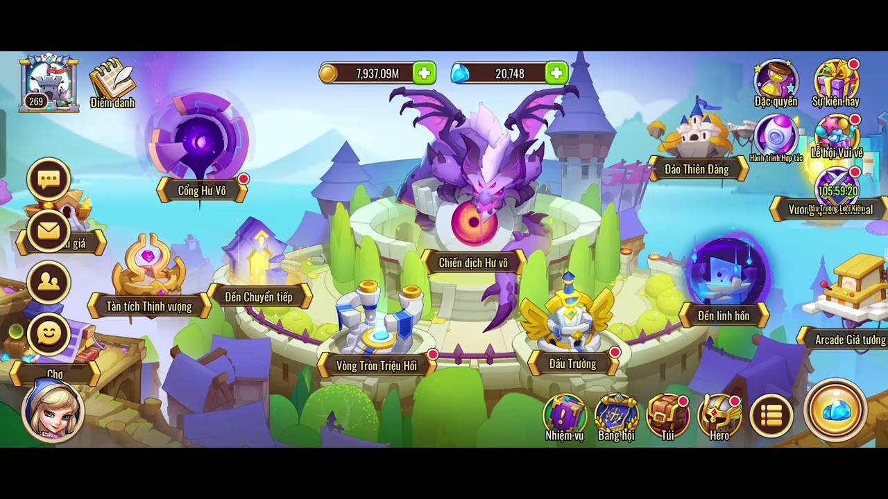 Idle heroes - 3 lý do anh em nên lên Lord of Aspen đầu game