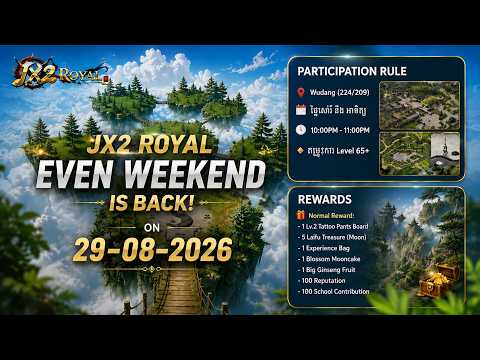 JX2-Even Weekend at 29-08-2026