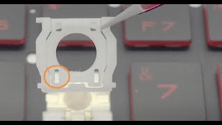 HP HC46 Keyboard Key and Hinge Clip installation guide