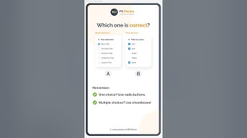 Radio Buttons vs Checkboxes – Which is Correct? UX Design Tips!