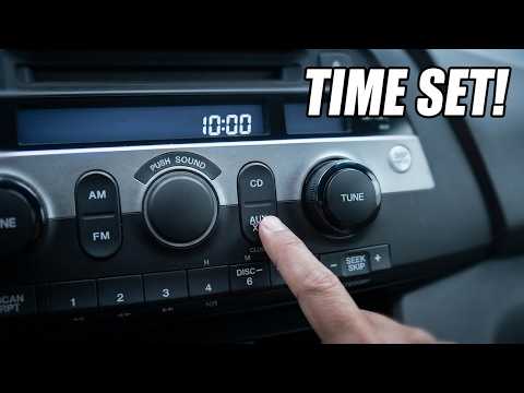 Honda Odyssey Clock Adjustment – No More Wrong Time