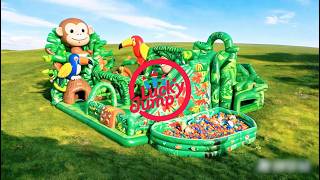 The Ultimate Energy Burner: A Monkey-Themed Top Jump Inflatable Park! 🐒🤸‍♂️