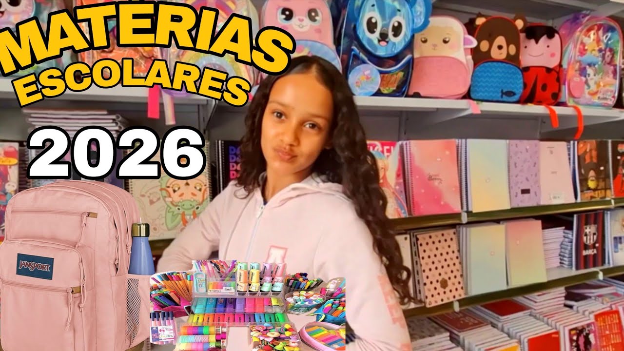 COMPRANDO  MEUS  MATÉRIAS  ESCOLARES DE 2026 ‼️  CADERNO INTELIGENTE⁉️