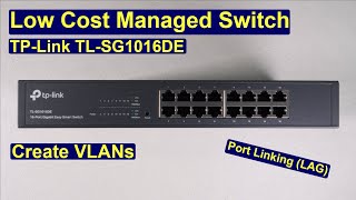 TPLink TLSG1016DE  Low Cost Managed Switch