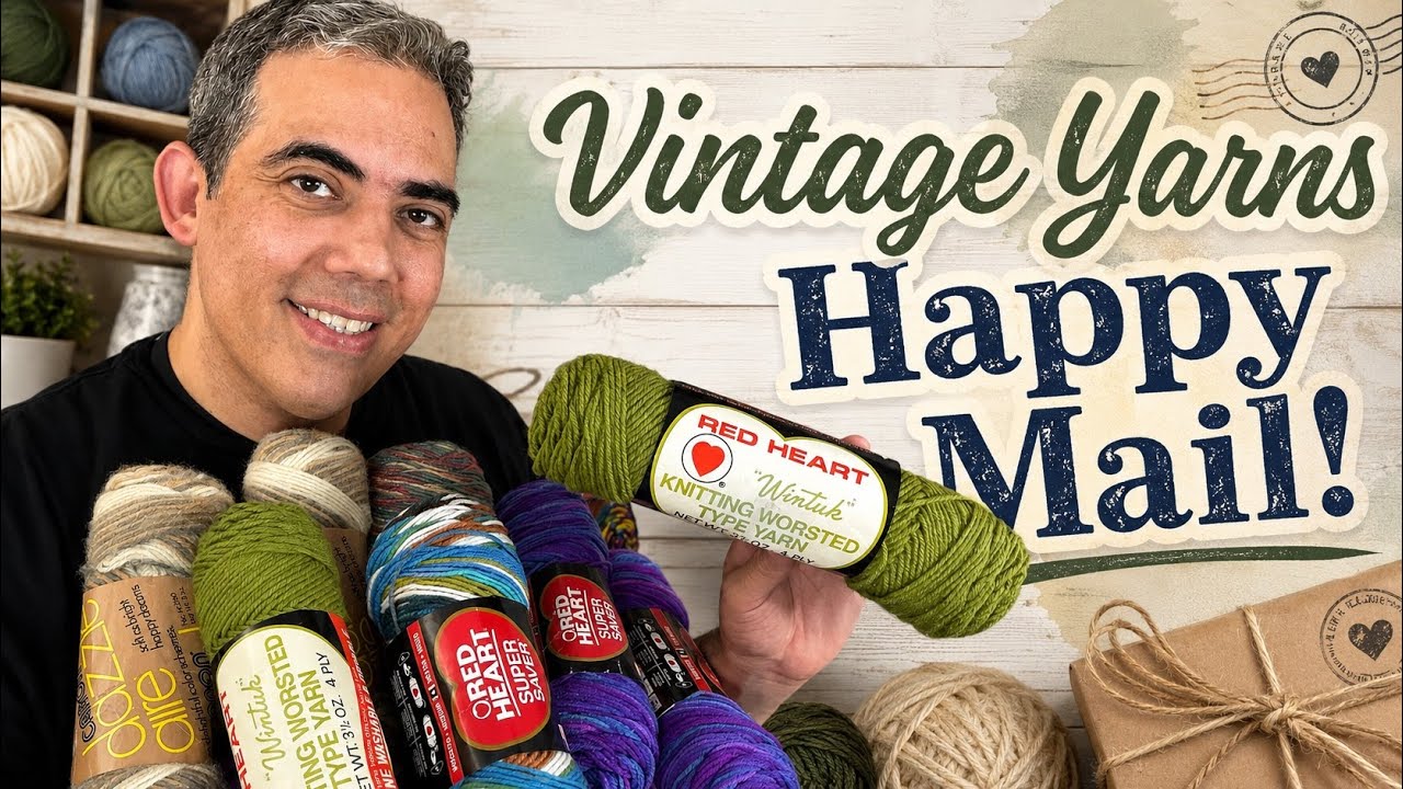 Vintage Yarns Happy Mail! - YouTube