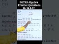 📚 PG TRB Algebra Practice Problem – 15 ✍️ | Must-Solve Question 🔥 #justinedwin