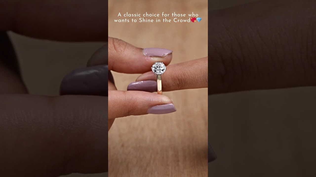 Old European Cut Lab Grown Diamond Ring 