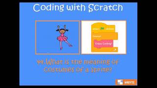 44. What is the meaning of costumes of a sprite