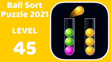Ball Sort Puzzle 2021 Level 45 Walkthrough Solution (iOS - Android)