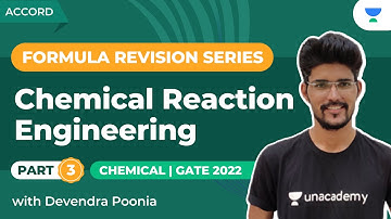 Chemical Reaction Engineering - Day 3 | ALL FORMULA REVISION | Chemical | GATE | Devendra Poonia