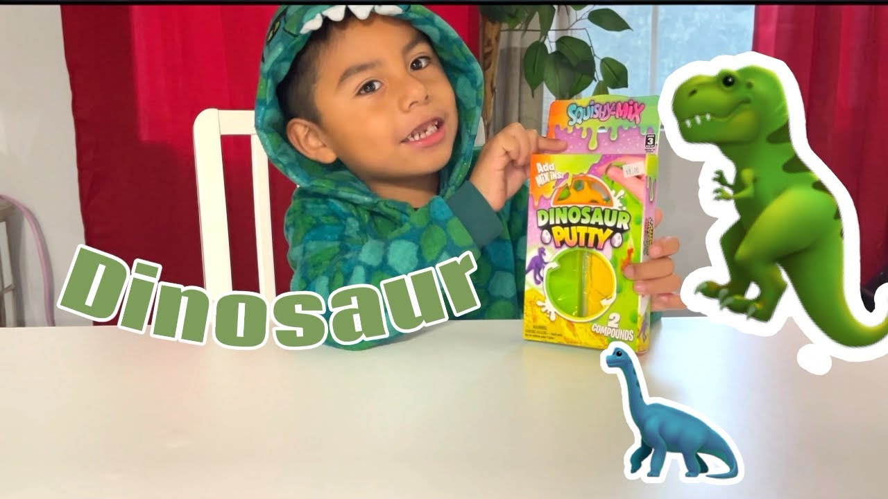 DINOSAUR PUTTY😍🦖 Toy 🦕 Con Santi Saurio✨