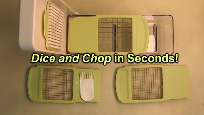 Vidalia Chop Wizard As Seen On TV Chopper Dicer W/Box Two Blades Cleaning  Comb