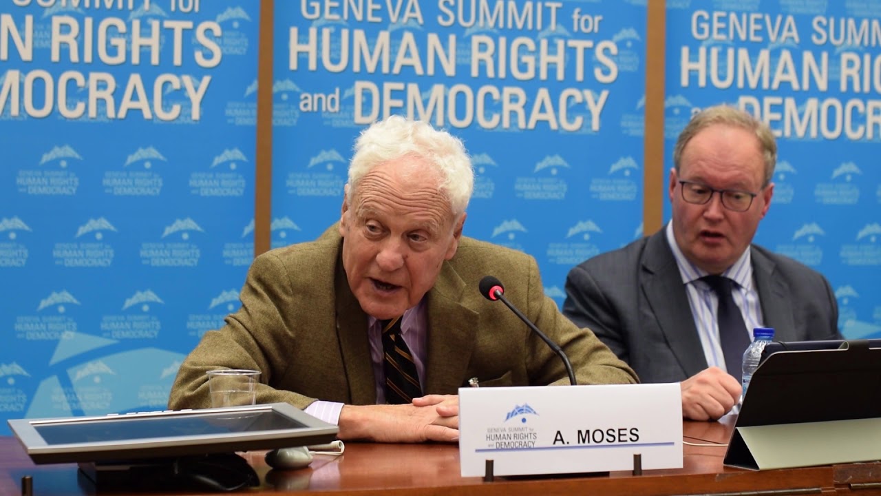Alfred H. Moses at the 2018 Geneva Summit Opening - YouTube