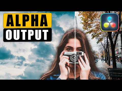 How to Add ALPHA OUTPUT in Color Page in Davinci Resolve