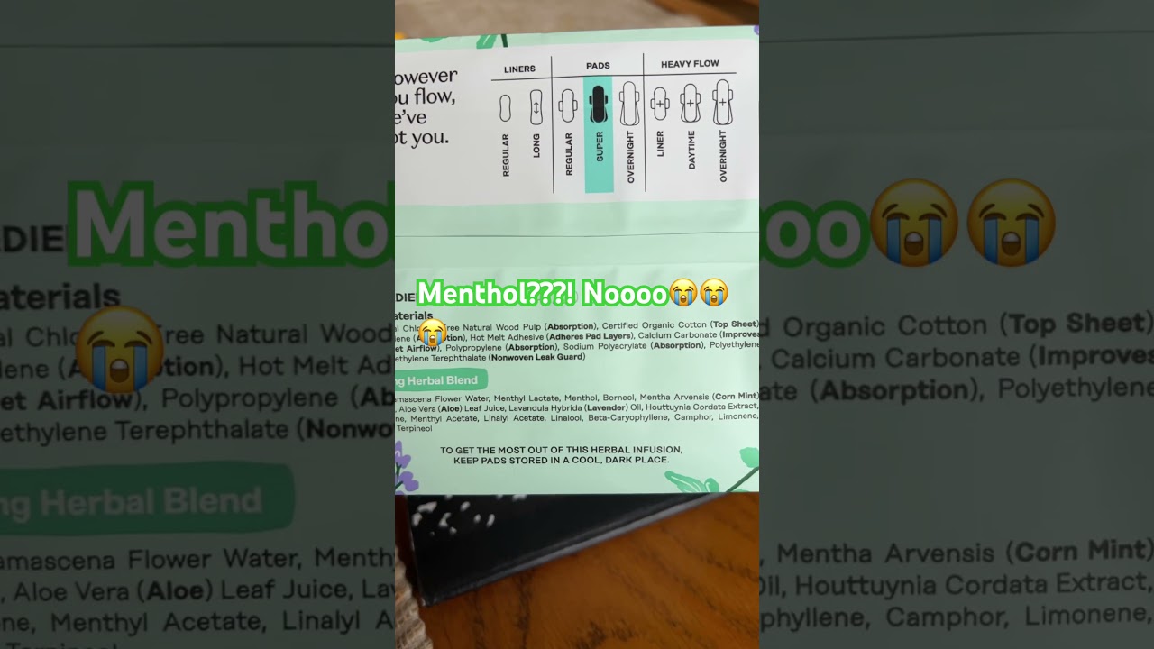 WOMEN’s PADS - HONEY POT PADS REVIEW : MENTHOL???! Left me with strong burning sensation! 😭😭😭👎🏼