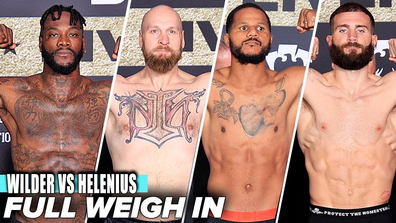 DEONTAY WILDER VS ROBERT HELENIUS • FULL WEIGH IN SHOW and FACE OFFS