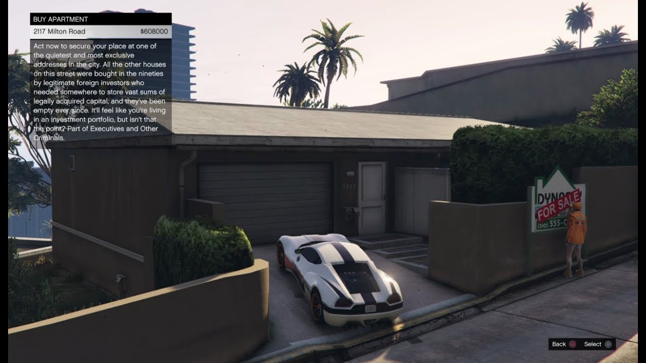GTA 5 Online Stilt Apartment 2117 Milton Road Exterior tour YouTube