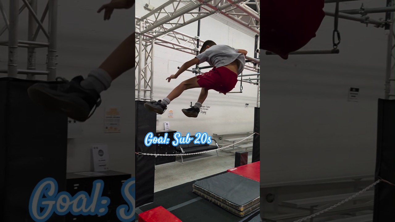 Speed Course Perfected 👌🏽with American Ninja Warrior Star Coach Young Flip