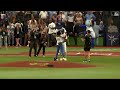 An emotional first pitch from Randy Arozarena's mom 💙 I TAMPA BAY RAYS