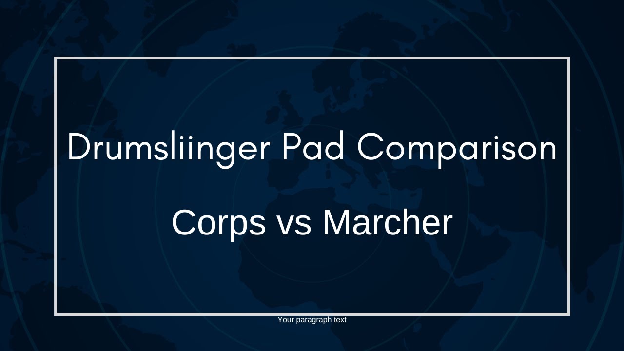 Drumslinger Marcher vs Corps Marcher Pad YouTube