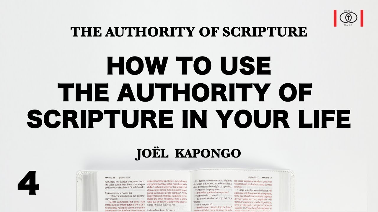 The Authority Of The Scripture How To Use Authority Of Scripture In