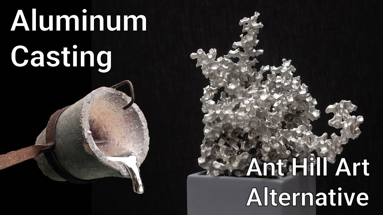 💑Casting Aluminum 🐜🔥Ant Hill Art Alternative in Orbeez YouTube
