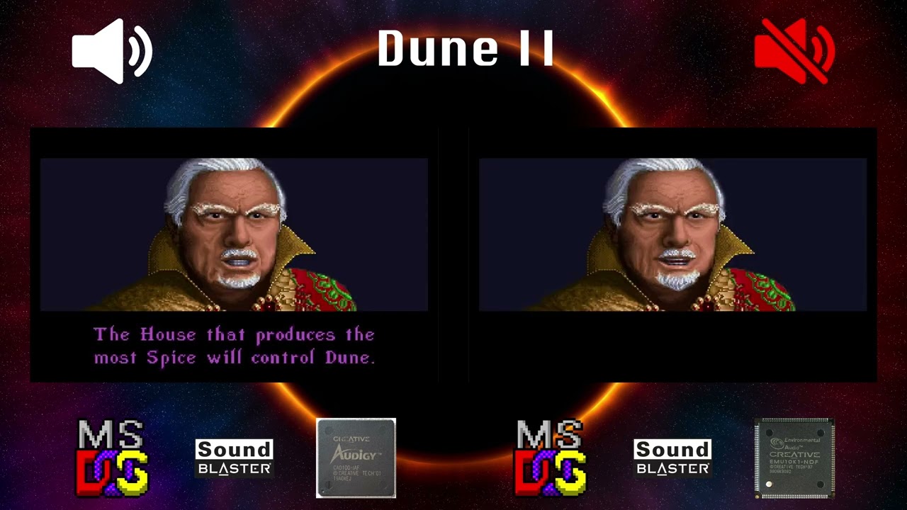 [OVM] Dune II (EMU10K2, OPL vs EMU10K1, OPL)