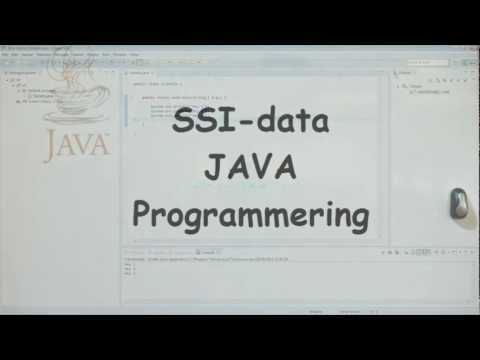Java Programmering Lektion 1 "Hello SSI"