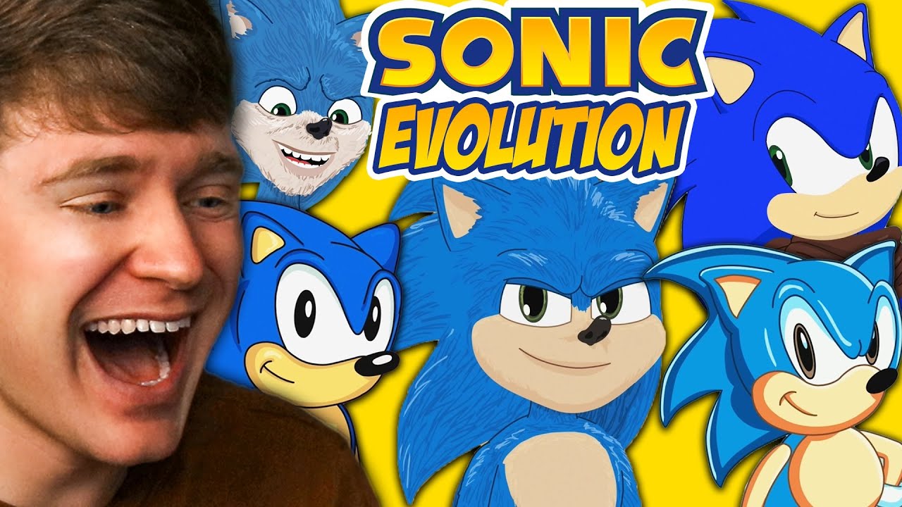 Reacting to the EVOLUTION of SONIC THE HEDGEHOG!