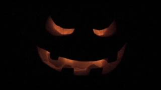 Real Spooky Jack-O-Lantern for Halloween (not computer, not looped.)