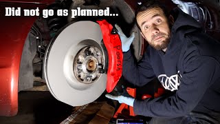 Installing GIANT 6 Piston Calipers on my B5 S4 Doesn't Go As Planned...