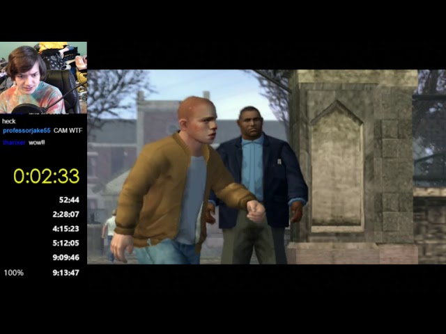 Chapters in 29:49 by martialmichael126 - Bully: Scholarship Edition -  Speedrun