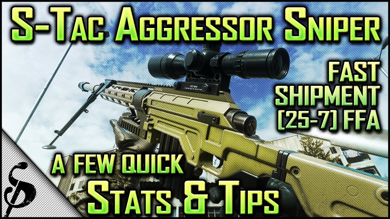 MWR | S-Tac Aggressor New Sniper - A Few Stats, Tips [MWR Intervention / MSR Quickscoping  Gameplay]