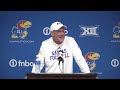 Lance Leipold Fall Camp Media Day Press Conference