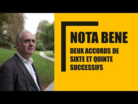 Nota bene - Deux accords de sixte et quinte successifs