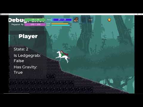 Unicorn Prince in The Machine Menace Devlog Nr 7 - Ledge Grab