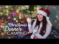 Christmas Wild Camping! 🎄🎅 + Cooking Christmas Dinner in the Rain under a Tarp